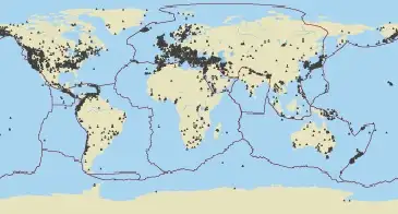 Det globale internationale netv&aelig;rk af seismografer.