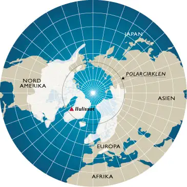 Under sidste istid bredte store isd&aelig;kker sig p&aring; den nordlige halvkugle. For omkring 21.000 &aring;r siden var 30 millioner kvadratkilometer d&aelig;kket af is. Langt det st&oslash;rste isd&aelig;kke l&aring; i Nordamerika. Ilulissat befandt sig centralt i de nedisede regioner p&aring; den nordlige halvkugle.
